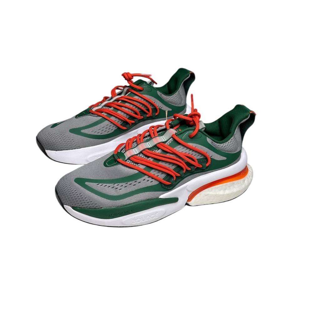 Adidas AlphaBoost Miami Hurricanes Size 7.5